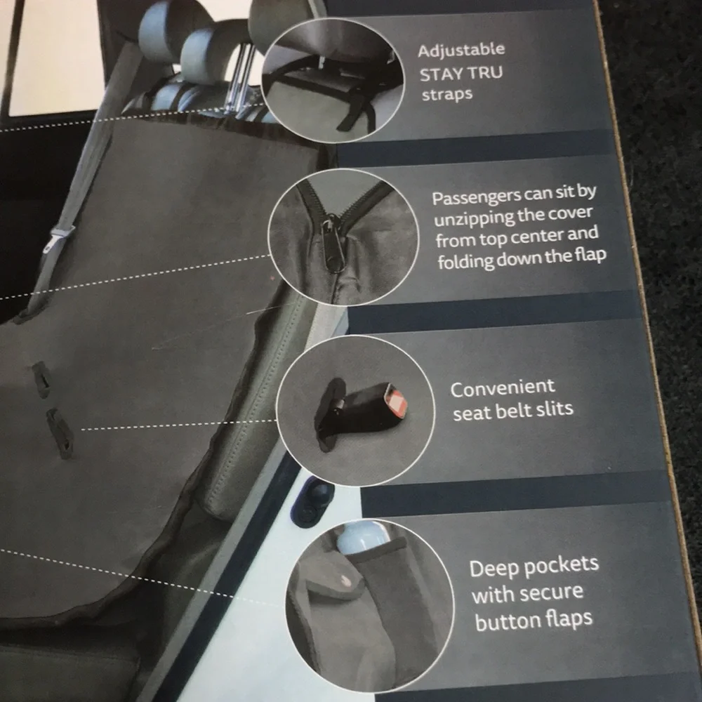 Nylon waterproof back car seat hammock cover NIB